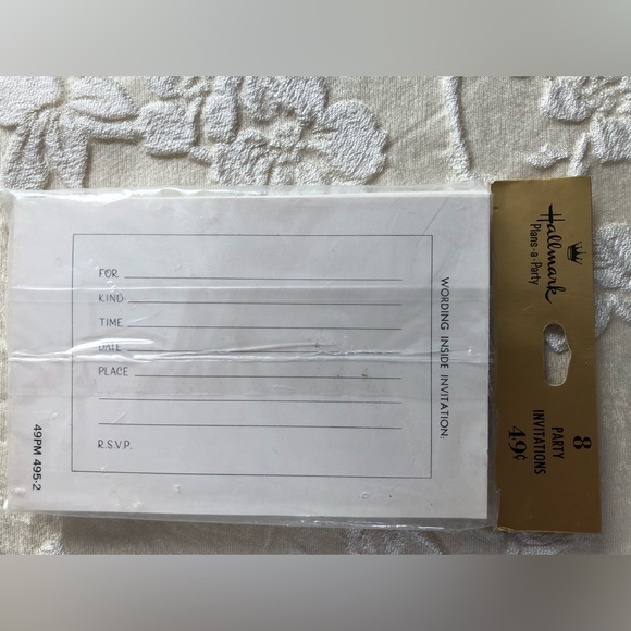 Vintage NEW 1960’s Hallmark Packaged Shower Invitations Set - Picture 4 of 4